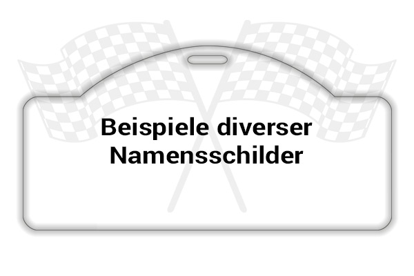 Beispiele von Namensschildern, Fensteraufklebern und Kofferaufklebern Beispiele von Namensschildern, Fensteraufklebern und Kofferaufklebern